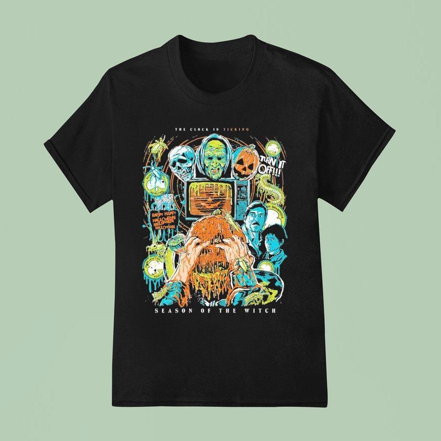 Shamrock Trio Turn It Off Season Of The Witch The Clock Is Ticking Turn It Off T Shirt