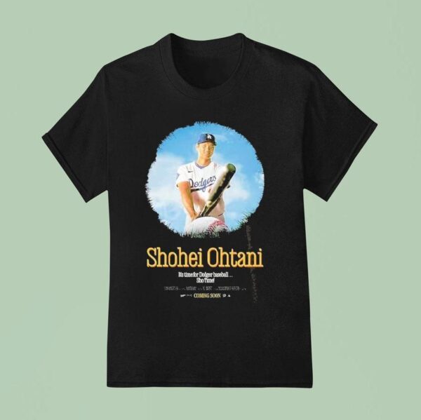 Shohei Ohtani Los Angeles Dodgers Th Home Run Mlb Baseball It S Time Sho Time T Shirt