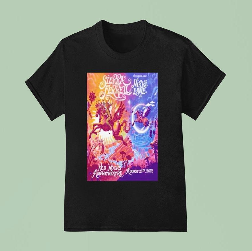 Sierra Ferrell Red Rocks Amphitheatre Morrison Co Tour Aug Pegasus T Shirt