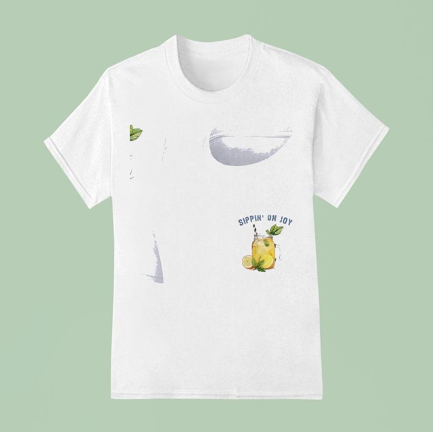 Sippin On Joy Life Gave Me Lemons But Jesus Made Lemonade T Shirt