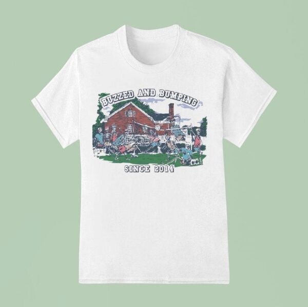 Skeleton Playing Volleyball Old Row Buzzed And Bumping Est T Shirt