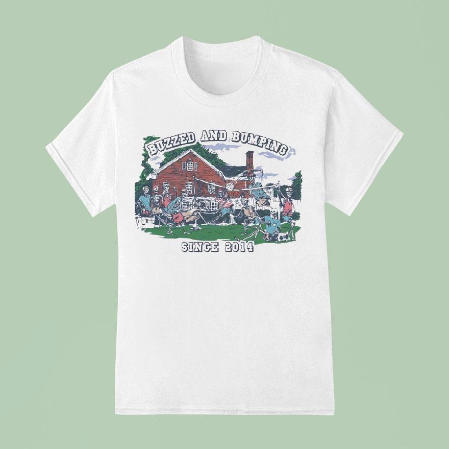 Skeleton Playing Volleyball Old Row Buzzed And Bumping Est T Shirt