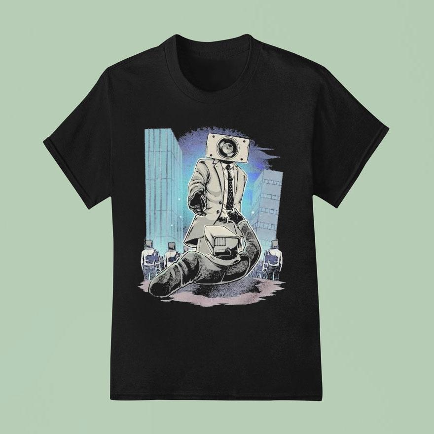 Skibidi Toilets Helping Hand T Shirt