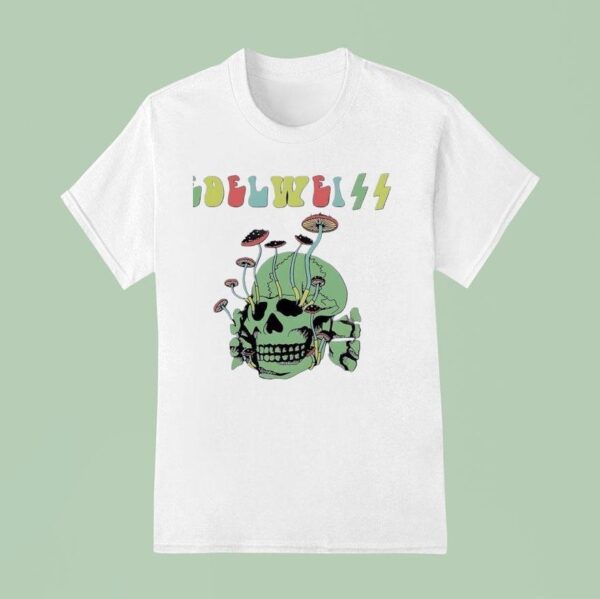 Skull Edelweiss Mushroom T Shirt