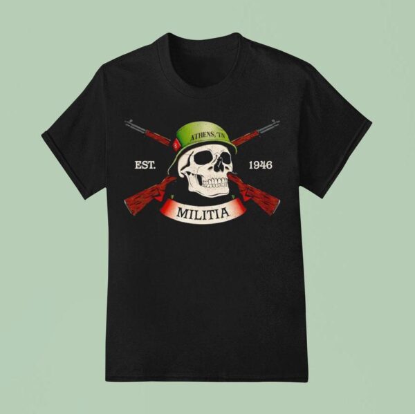 Skull Soldier Athens Tn Militia Est T Shirt