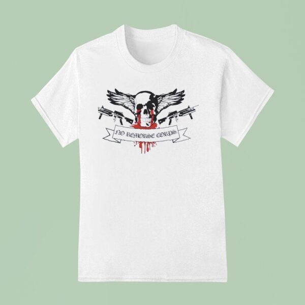 Skull Wings No Remorse Corps T Shirt