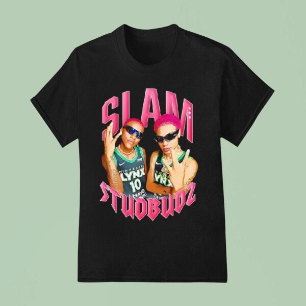 Slam Studbudz Courtney Williams And Natisha Hiedeman Minnesota Lynx T Shirt