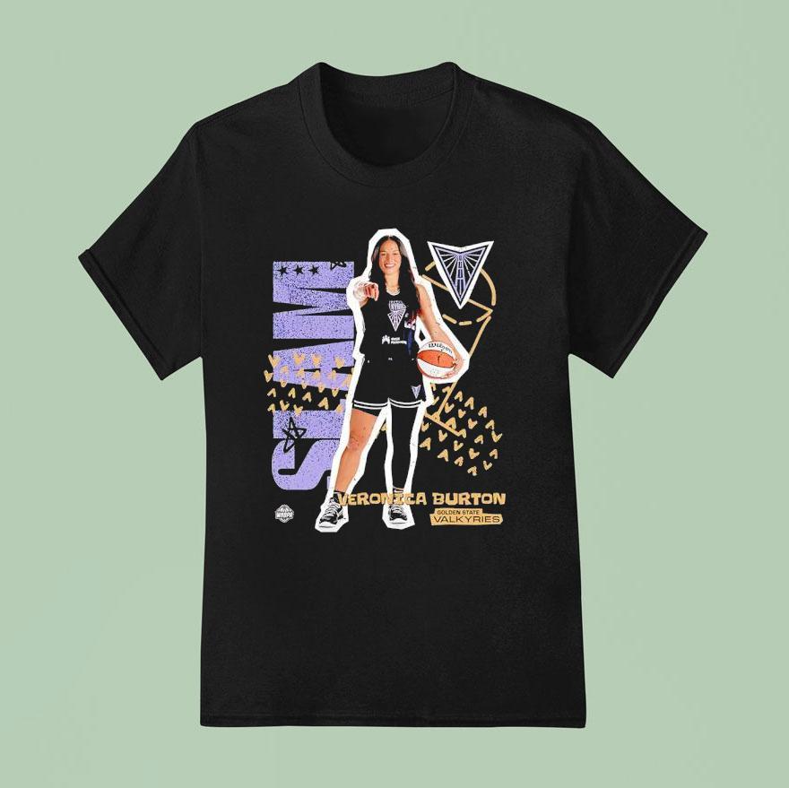 Slam Veronica Burton Golden State Valkyries Basketball T Shirt