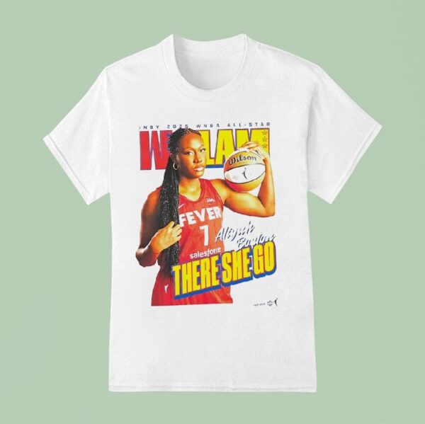 Slam Wnba All Star Aliyah Boston Indiana Fever There She Go T Shirt