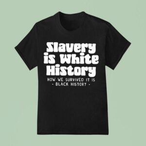 Slavery Is White History How We Survived It Is Black History T Shirt