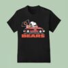 Snoopy And Woodstock Driving Car Chicago Bears T Shirt