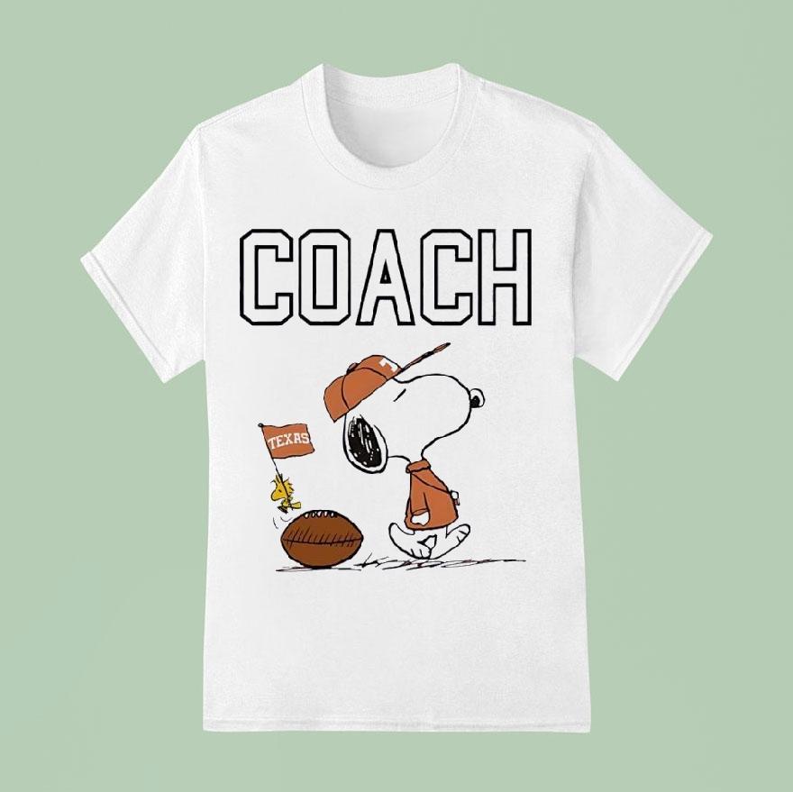 Snoopy Coach Texas Longhorns Football T Shirt