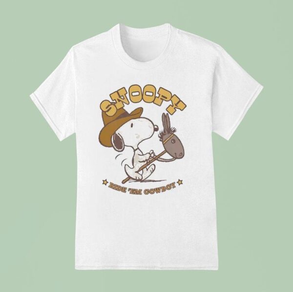 Snoopy Ride Em Cowboy T Shirt