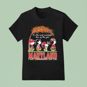 Snoopy The Peanuts Maryland Terrapins It S The Most Wonderful Time Of The Year T Shirt