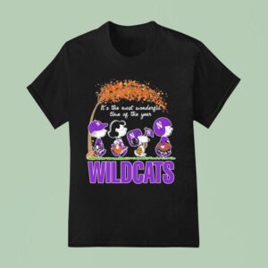 Snoopy The Peanuts Northwestern Wildcats It S The Most Wonderful Time Of The Year T Shirt