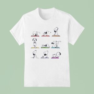 Snoopy Yoga Cartoon T Shirt