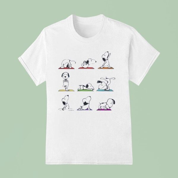 Snoopy Yoga Cartoon T Shirt