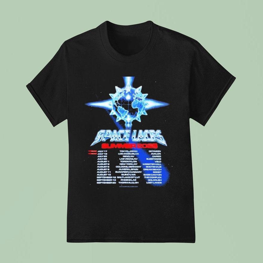 Space Laces Summer Tour Dates T Shirt