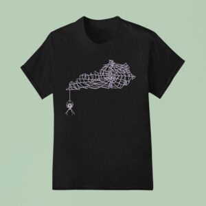 Spider Web Kentucky Shape T Shirt