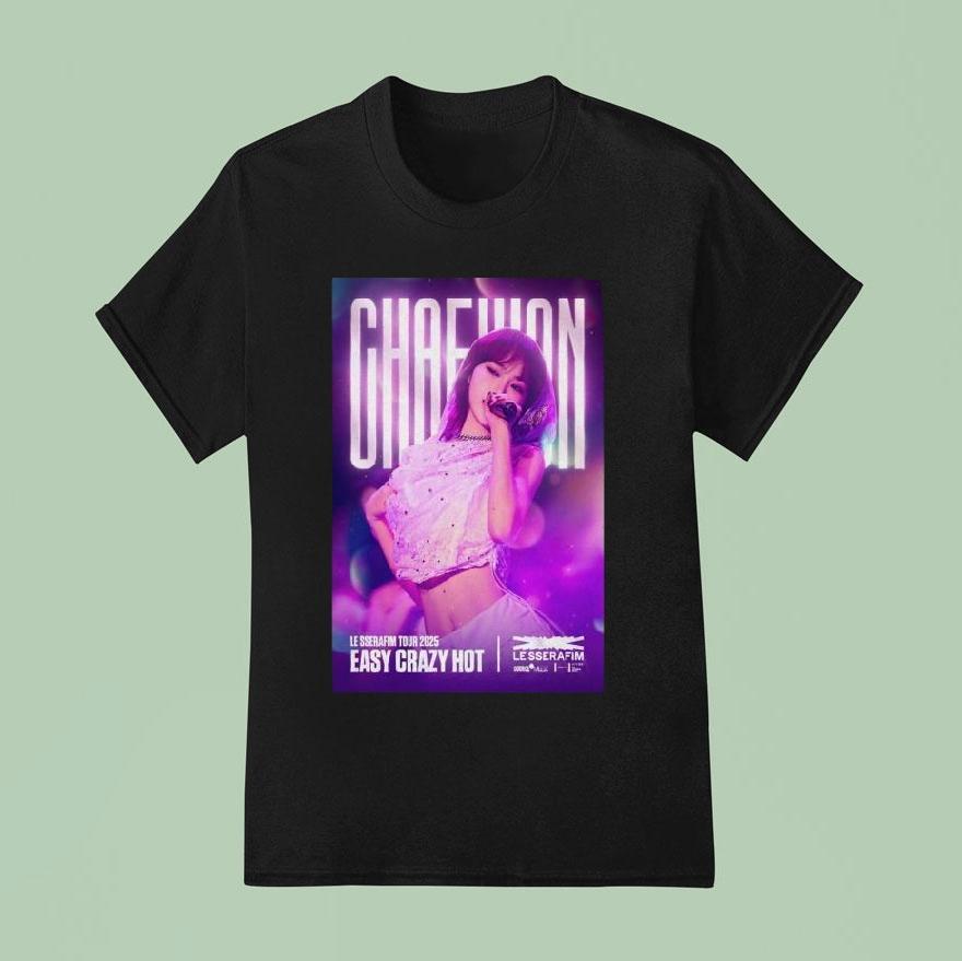 Sserafim Easy Crazy Hot Le Sserafim Tour T Shirt