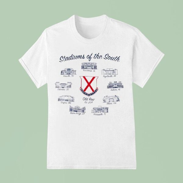 Stadiums Of The South Old Row Est T Shirt