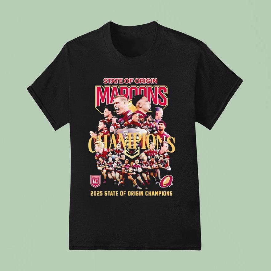 State Of Origin Queenslander Maroons Champions State Of Origin Champions T Shirt