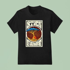 Stick Figure Sunrise Tree T Shirt