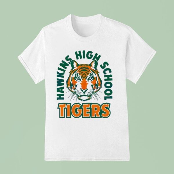 Stranger Things Hawkins High School Tigers Masco T Shirt