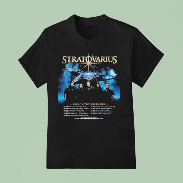 Stratovarius Cuauhtli Tour Mexico Dates On October Th In Puebla At Explanada Puebla T Shirt