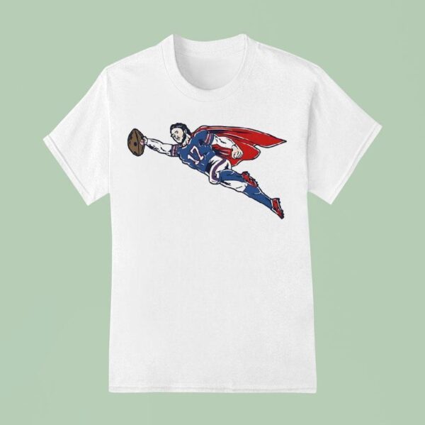 Superman Wears Josh Allen Buffalo Bills T Shirt