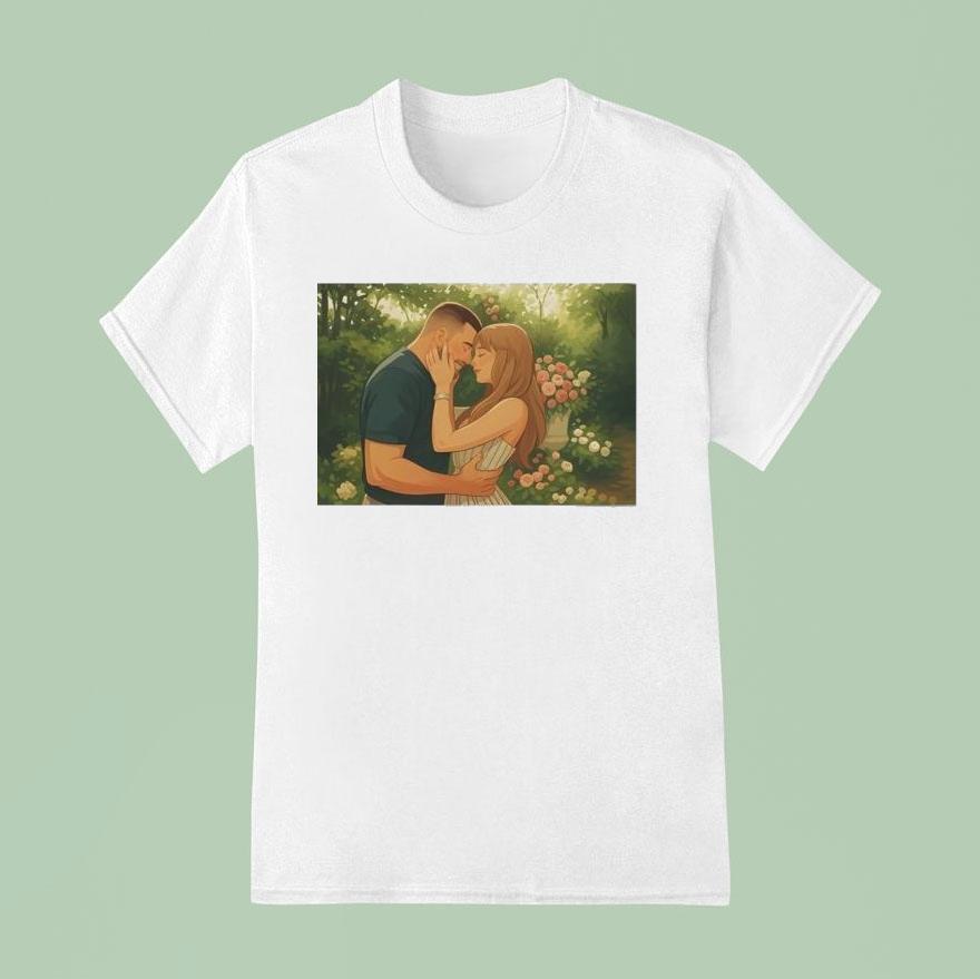 Swift Travis Kelce Engagement Wedding T Shirt