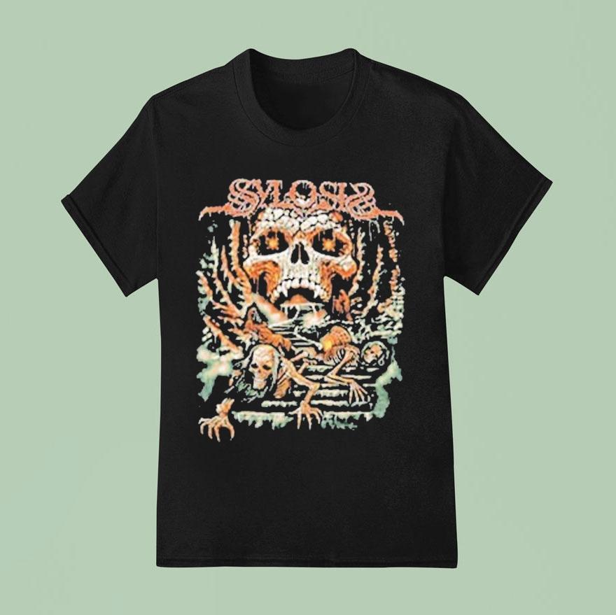 Sylosis Summer Tour Skull Skeleton T Shirt