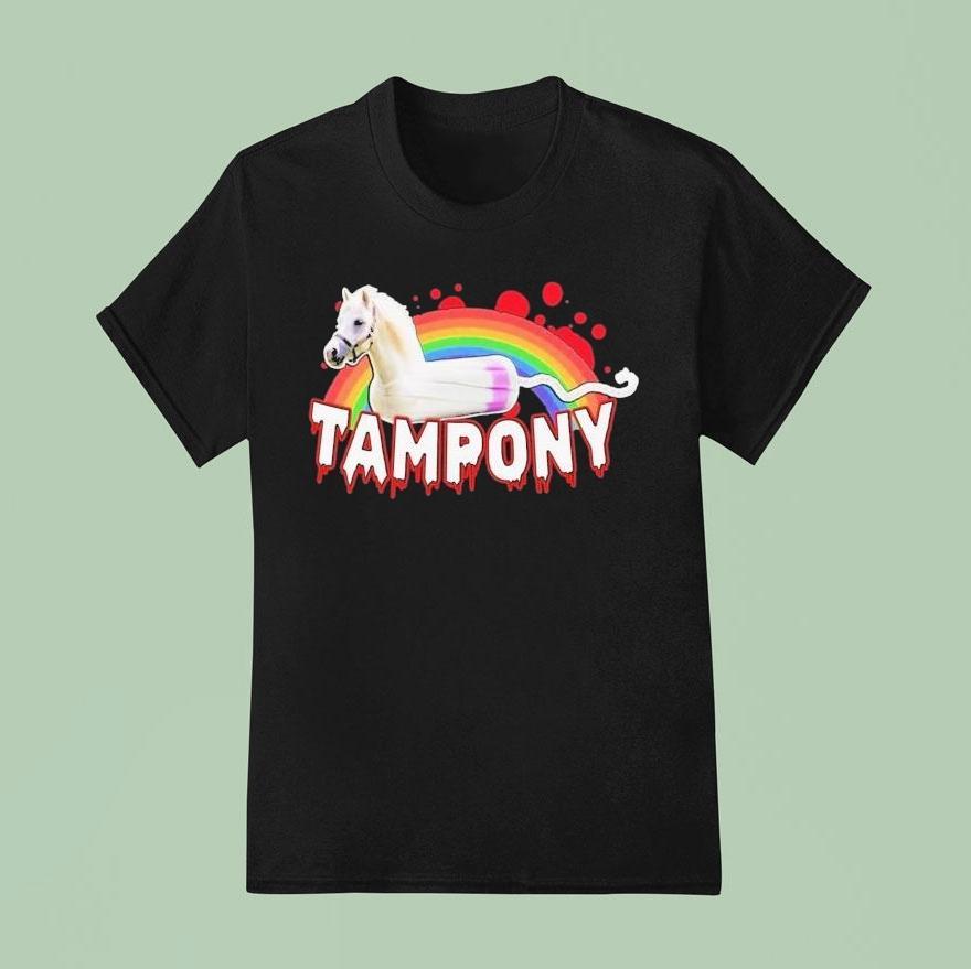 Tampony Horse Rainbow T Shirt