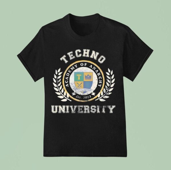 Techno University Academy Of Anarchy Est Vintage T Shirt