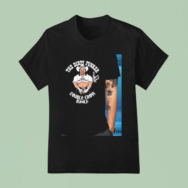 Terry Funk The Dirty Funker Double Cross Ranch Signature T Shirt