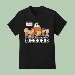 Texas Longhorn X The Peanuts The Gang Happiness Is Texas T Shirt