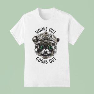 Texas Plinking Moons Out Goons Out Racoon T Shirt