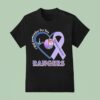 Texas Rangers I Will Remember For You Alzheimer S Awareness Heartbeat Brain T Shirt