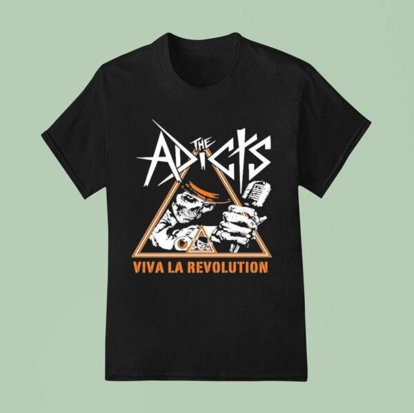 The Adicts Viva La Revolution Skull T Shirt