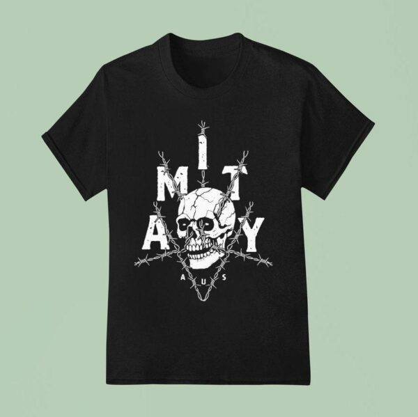 The Amity Affliction Barbed Wire Skull T Shirt