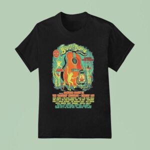 The Boogie Down Music Festival Yuba Wi On September Guitar T Shirt