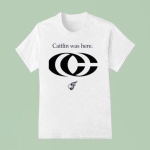 The Caitlin Clark Was Here Indiana Fever Logo T Shirt