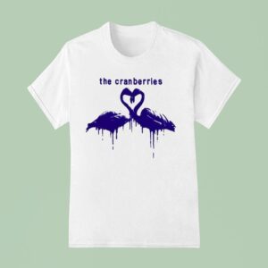 The Cranberries Heart Flamingo T Shirt