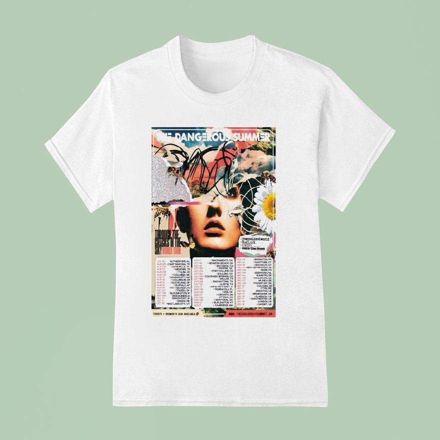 The Dangerous Summer Through The Cracks In The Sky Tour T Shirt