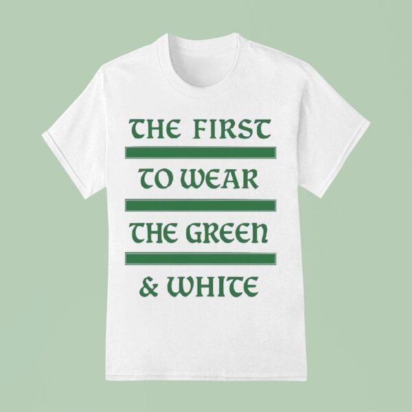 The First To Wear The Green And White Style Philadelphia Eagles T Shirt