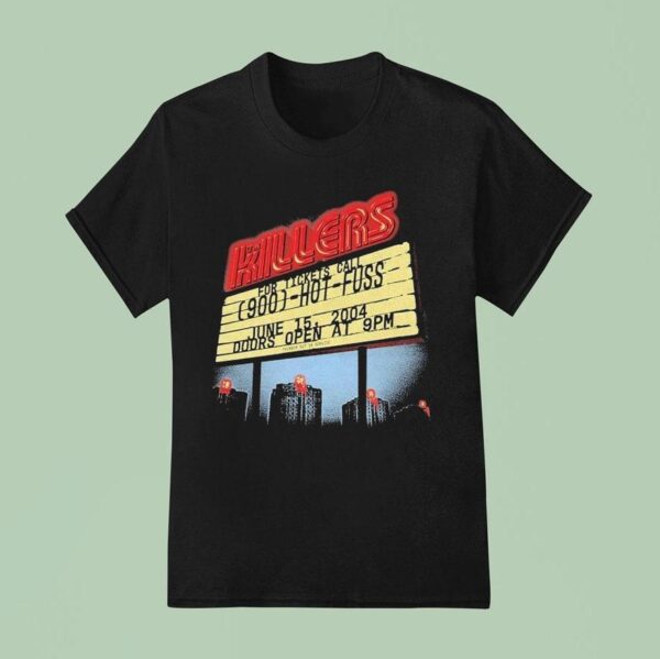 The Killers Summer Motel Sign Hot Fuss Doors Open T Shirt