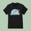 The Little Mermaid And Moana Connected By The Ocean Cartoon T Shirt