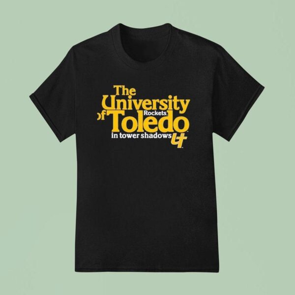 The University Of Toledo Rockets In Tower Shadows T Shirt