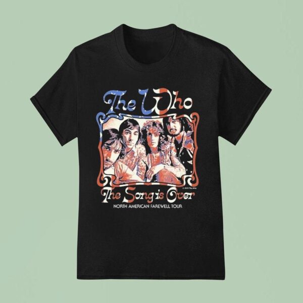 The Who The Song Is Over North America Farewell Tour Photo Dateback T Shirt