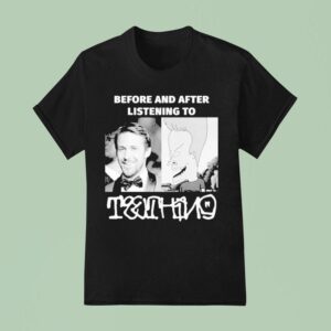 Thing Before And After Listening To Beavis And Ryan Gosling Head T Shirt